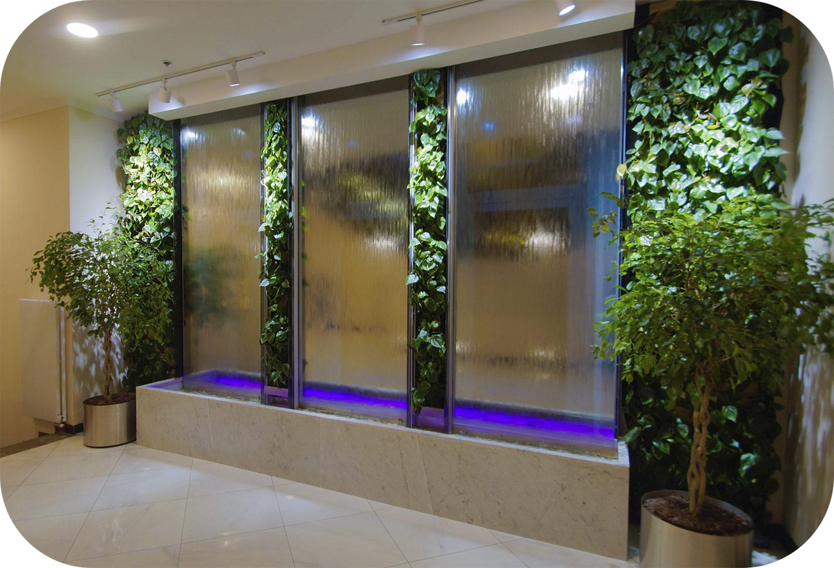 Озеленение бизнес центров зона у лифта
