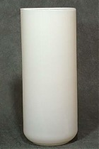 Ваза "Каспер" (стекло), D14,5xH40 см, белый