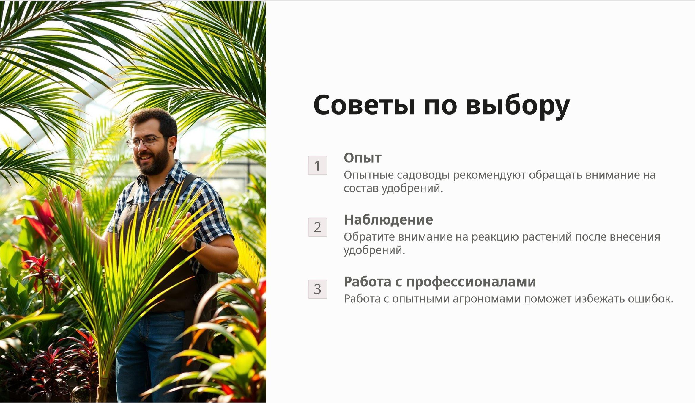 советы по выбору удобрений для пальм