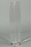 Ваза квадратная (стекло), 7,5х7,5хH26 см