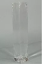 Ваза квадратная (стекло), 7,5х7,5хH26 см