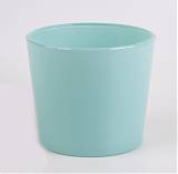 Кашпо NiNaGlass прозрачное мятное