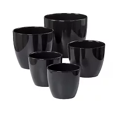 Кашпо керамическое Scheurich 920 Черное, D13