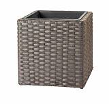 Кашпо Ротанг антрацит 38х38х38 см