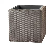 Кашпо Ротанг антрацит 38х38х38 см