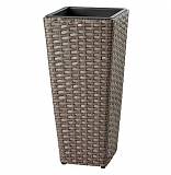 Кашпо Ротанг антрацит 28х28х60 см