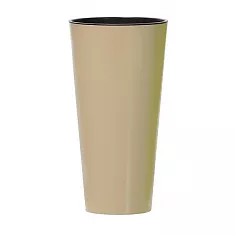 Кашпо с контейнером Prosperplast Tubus Slim Shine кофе 20 см