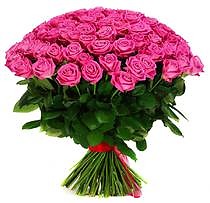 Букет из 75 розовых Роз