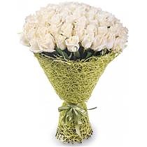 Букет из 75 белых Роз 