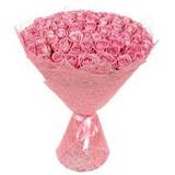 Букет из 75 светло-розовых Роз