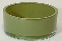 Ваза "Росс" (стекло), D15xH8 см, зеленый