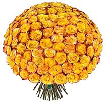 Букет из 100 чайных  Роз