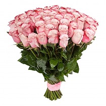 Букет из 100 бледно розовых Роз 