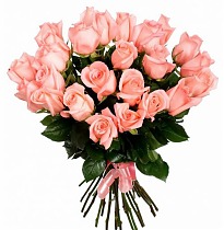 Букет из 25 бледно-розовых Роз