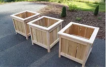 Клумба квадратная на ножках 60*60*60